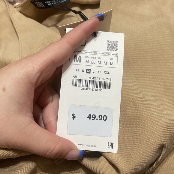 Zara Pleated Button Down Dress - Picture 7 of 7